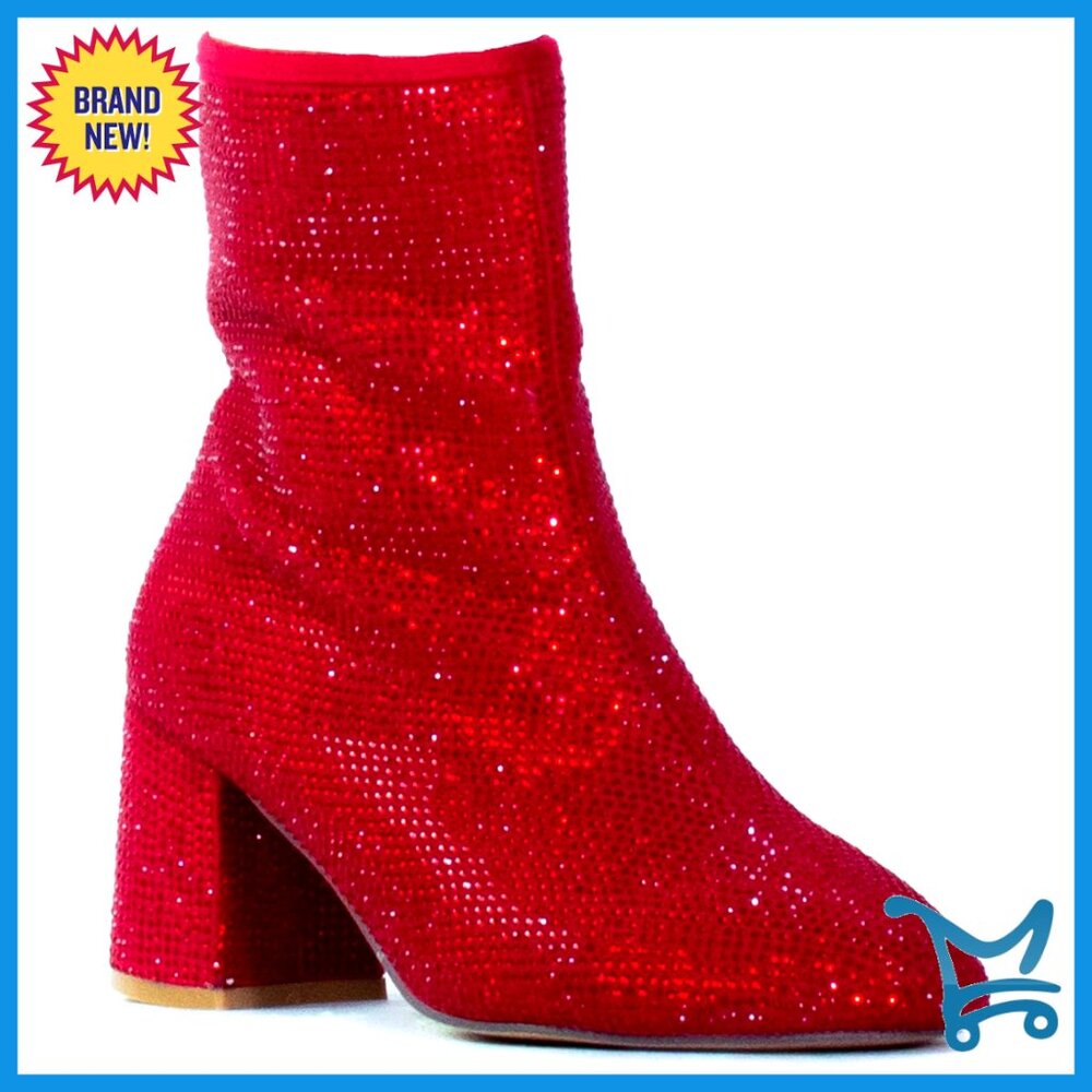 Wide Width Ankle Boots With 2.75 Inch Block Heel, Plus Size Friendly
